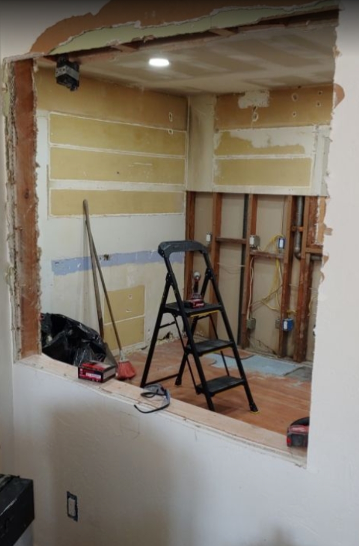 Wall demolition